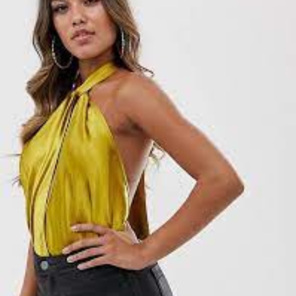 bodysuit halter top